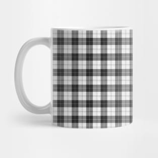 Rich Tartan - Light Gray and White Mug